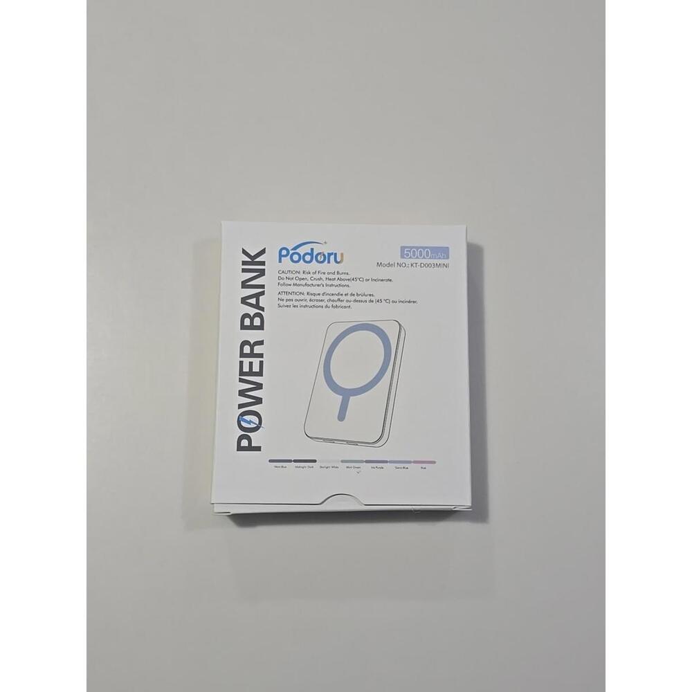 Podoru 5000mAh Magnetic‎ Wireless Power Bank Fast Charging MagSafe USB USB-C